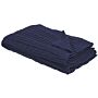 Blanket Blue Cotton 110 X 180 Cm Bed Throw