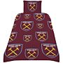 West Ham United Fc Multi Crest Single Duvet Set