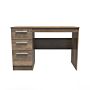 Contrast 3 Drawer Desk In Vintage Oak