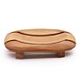 Classic Mahogany Soap Dish - Oval In Rectangle