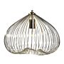 1-light Pendant Ceiling Gold Metal Shade Cage Wire