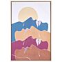 Canvas Art Print Multicolour 93 X 63 Cm Abstract Shapes Geometric Mdf Frame