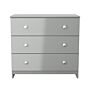 Yarmouth 3 Drawer Chest In Uniform Grey & Dusk Grey