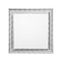 Wall Mounted Hanging Mirror Silver 65 Cm Square Decorative Frame