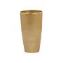 Indoor Outdoor Plant Flower Pot Gold Stone Mixture High Gloss Round Tall 32 Cm