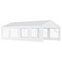 Outsunny 8m X 4m Garden Gazebo Marquee Party Tent Wedding Portable Garage Carport Event Shelter Car Canopy Heavy Duty Steel Frame