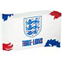 England Fa 3 Lions Flag