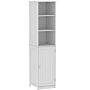 Bath Vida Priano 1 Door 2 Shelf Tall Cabinet, White