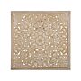 Wall Decor Light Wood 60 X 60 Cm Square Oriental