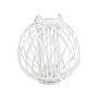 Lantern White Willow Wood And Glass 41 Cm Round