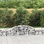 Vidaxl Arched Gabion Baskets 5 Pcs 300x50x40/60 Cm Galvanised Iron