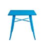 80x80x76cm Blue Metaltable