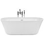 Freestanding Bath White Sanitary Acrylic Oval Single 170 X 80 Cm