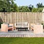 Vidaxl 2 Piece Garden Lounge Set Solid Wood Douglas