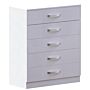 Hulio 5 Drawer Chest, White