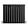 Designer Flat Panel Radiators Matte Black 600mm X 700mm