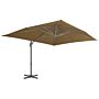 Vidaxl Cantilever Umbrella With Aluminium Pole 400x300 Cm Taupe