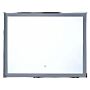 Wall Mounted Hanging Led Mirror 90 X 70 Cm Rectangular Modern Bathroom Glamour Make-up