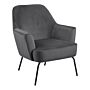 Melissa Lounge Chair In Dark Grey