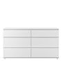 Nova Wide Chest Of 6 Drawers (3+3) In White