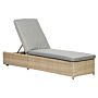 Wentworth Sunlounger Manual Multi Position Including Weather Shield Fabric Cushion