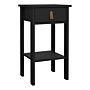 Barcelona Bedside Table With 1 Drawer In Matt Black