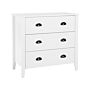 3- Drawer Sideboard White Cabinet Chest Of Drawers