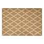 Area Rug Beige Jute 160 X 230 Cm Braided Handmade Natural Boho Style Textile