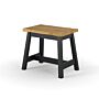 Corona Black Live Edge Single Dining Bench (pair)