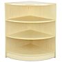 Maple Shop Shelving Corner Unit