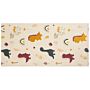 Kids Area Rug Multicolour 80 X 150 Cm Cotton Animal Natural Pattern Handwoven Floor Playmat