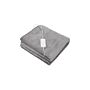 Grey Flannel Electric Heated Mattress Pad With 6 Temperature Levels & 5 Time Settings, 180cm L X 130cm W