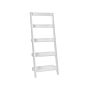 5-tier Ladder Bookcase White Book Shelf Display