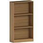 Cambridge 3 Tier Medium Bookcase, Oak