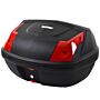 Homcom 48l Motorcycle Trunk Travel Luggage Storage Box Accessory Modern Tough Style - Black