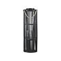 Lantern Black Willow Wood 80 Cm With Candle Holder Natural