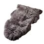 Grey Sheepskin Rug Xxl 60 X 120cm