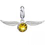 Harry Potter Sterling Silver Crystal Charm Golden Snitch