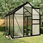 Vidaxl Greenhouse With Base Frame Anthracite Aluminium 3.61 M²