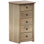 Panama 5 Drawer Narrow Chest