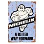 Metal Vintage Wall Sign - Michelin A Better Way Forward Tyres