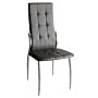 Oyster Pu Chairs Grey & Chrome (4s)