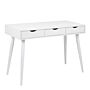 Neptun 3 Drawer Office Desk In White