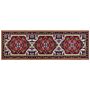 Area Rug Red Polyester 80 X 240 Cm Runner Oriental