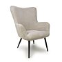 Bordeaux Textured Chenille Effect Mink Armchair