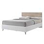 Stockholm 5.0ft King Size Bed White-oak