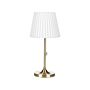 Table Lamp Brass White Polyester Iron Empire Shade Light Retro Classic