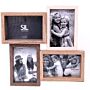 Wooden Quad Photo Frame 31cm