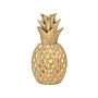 Decorative Figurine Gold Ceramic Pineapple Statuette Ornament Glamour Style