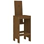 Vidaxl 5 Piece Garden Bar Set Honey Brown Solid Wood Pine